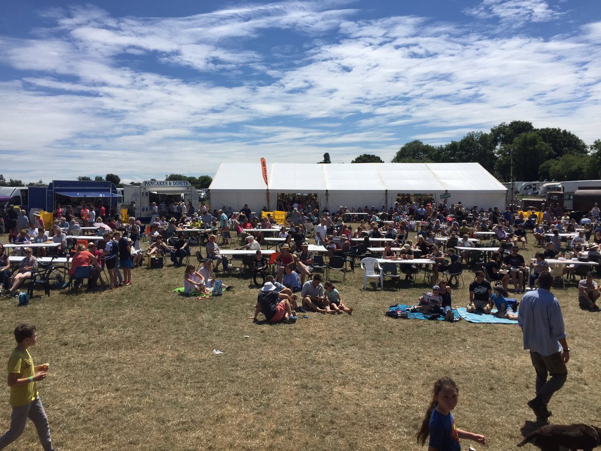 Loving <a href="/WoodcoteRally/">Woodcote Rally</a> today - great atmosphere, ace beer tent and actual steam engines. Thanks for having us! #summergig #festival