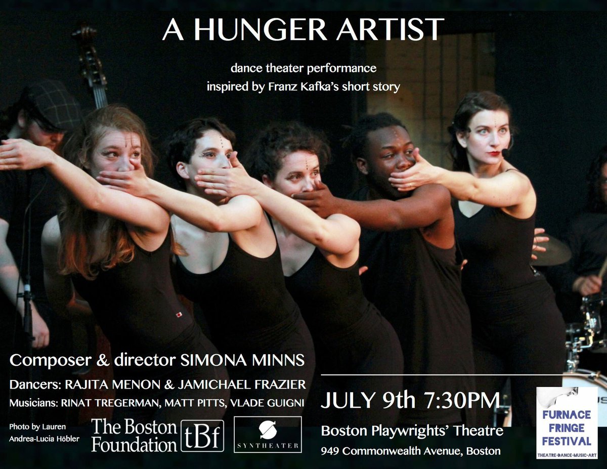 syntheater's tweet photo. @bostonfdn #LiveArtsBoston sponsored dance theater performance "A Hunger Artist" this Sunday 7:30pm at Boston Playwrights' Theater! 🎭 https://t.co/hhs8213zLo