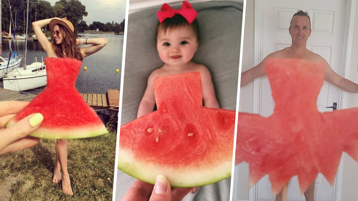 JennaSheinelle's tweet photo. The watermelon dress is the coolest fashion trend of the summer https://t.co/nEmzkNYoR7 https://t.co/5QeKNsUFcs