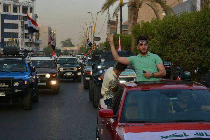 albeag100's tweet photo. #الموصل_تحررت بغداد الان تحتفل بالنصر...#الحشدالشعبي https://t.co/9lLWPhxqPP