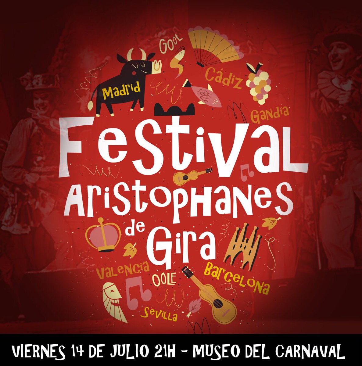 TusAristophanes's tweet photo. No se falta el 14. A nada de esta locura. #lagiradearisto https://t.co/rpVAIroCuS