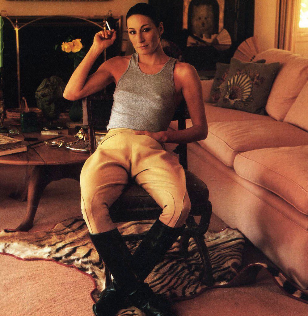 Happy birthday to Anjelica Huston.

How many fetishes can be contained within a single photograph? 