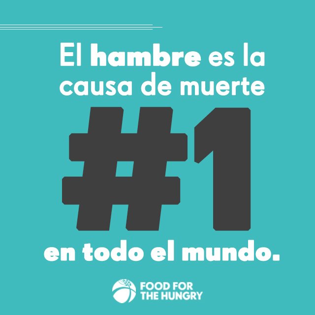 food4thehungryd's tweet photo. El hambre es la causa de muerte #1 en todo el mundo, necesitamos
acabar con ésto.
#FHRD #Food4TheHungry #Hunger #God #Help #People https://t.co/iuUf1V8Vf4