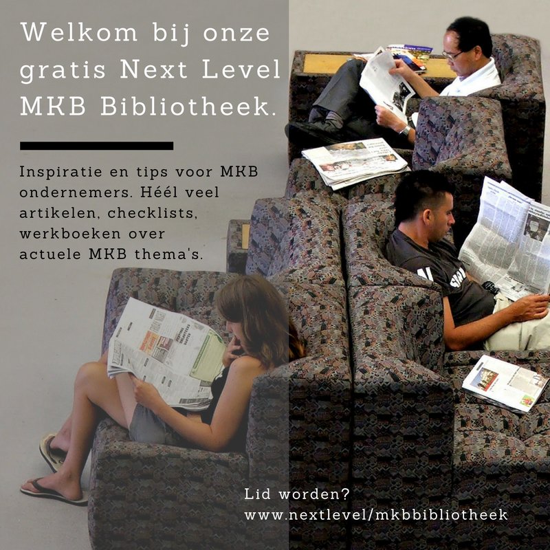NextLevelMKB's tweet image. Gratis artikelen, checklists en werkboeken voor ondernemers in de Next Level #MKB #bibliotheek. Aanmelden: ht.ly/DAMl30cQcUd