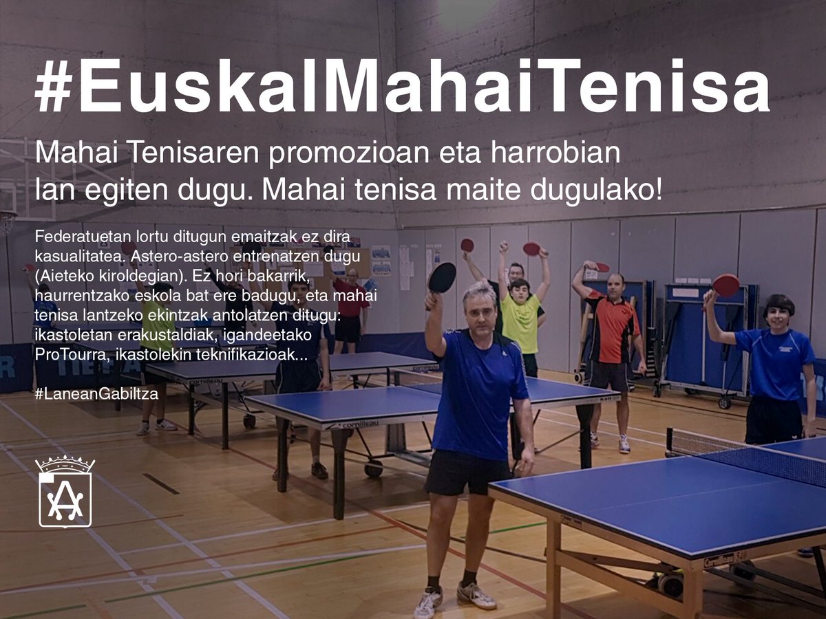 Gaur <a href="/ClubAtleticoSS/">Club Atlético SS</a>-ek euskal mahai tenisari egiten dion ekarpena gogoraziko dugu! Gora #EuskalMahaiTenisa! 🏓