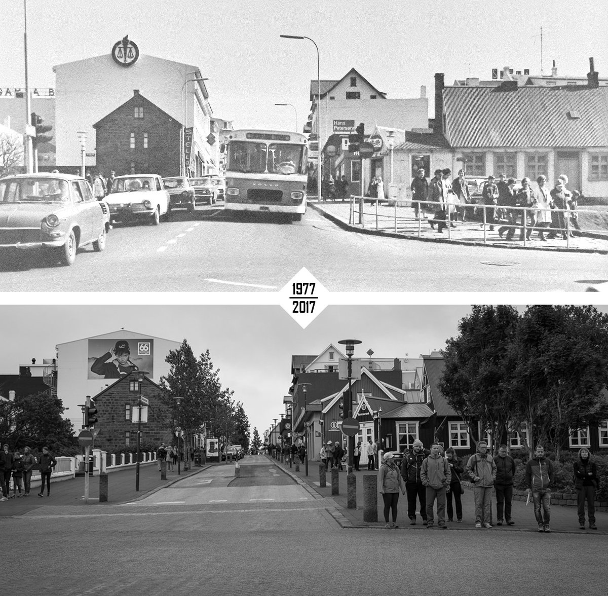 KorakoTheRabbit's tweet photo. Another collage of 1977-2017 Reykjavik this time at Bankastræti
#iceland #reykjavik #bankastraeti #bankastræti #north #capitalofthenorth https://t.co/FJ2C6jA4FL