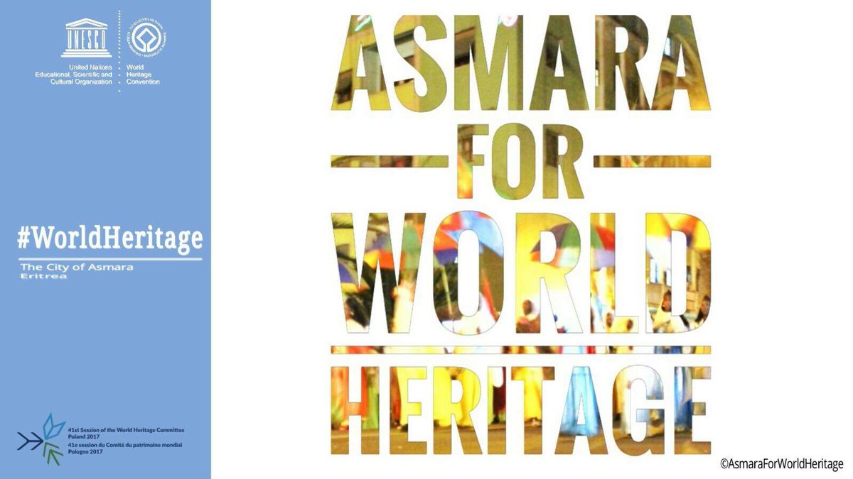 _bethelb's tweet photo. Congratulations #Asmara on achieving a World Heritage listing! Come see the beautiful @UNESCO World Heritage Site in #Eritrea #41WHC https://t.co/PZ7T2A9TSX