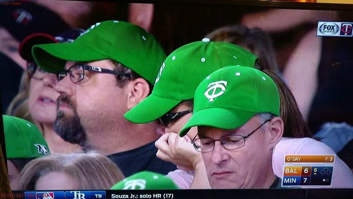 rsanford5's tweet photo. A friend sent us this picture. We were on the local station. #undnight #gotwins https://t.co/fOwjKlCOAN