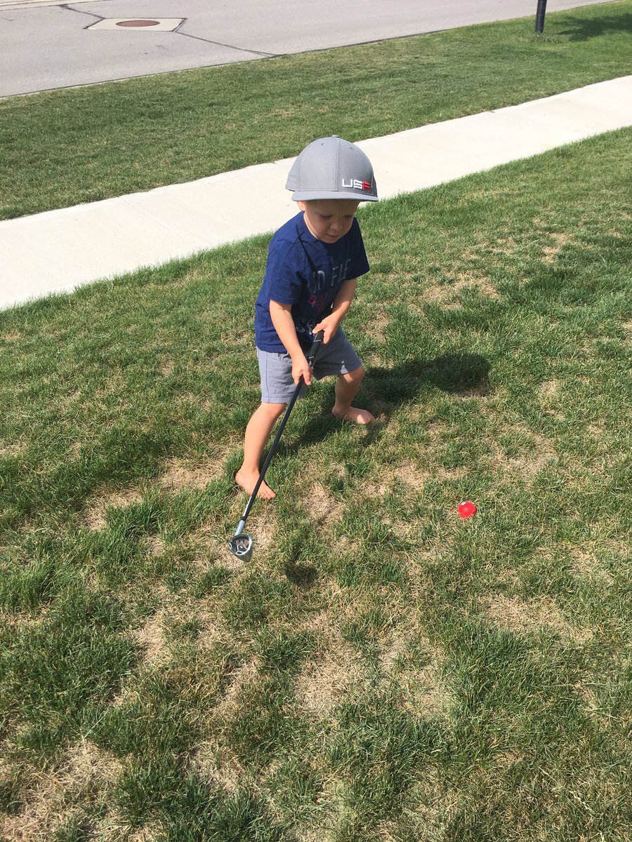 LyndseyFennelly's tweet image. Will doing his best @BillyFennelly impression. I said son let's change that to @RickieFowler! No offense, Hun!