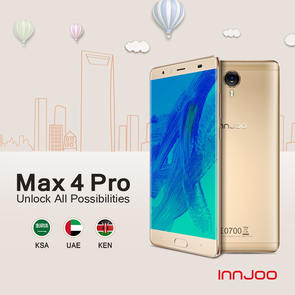 Innjoo's tweet photo. Unlock all possibilities with the #Max4Pro available in KSA 709.00 SAR &amp; UAE 719 AED https://t.co/JOsFmDZMQx https://t.co/Z9ScMzZGlF #InnJoo https://t.co/sqnnigJ0eb