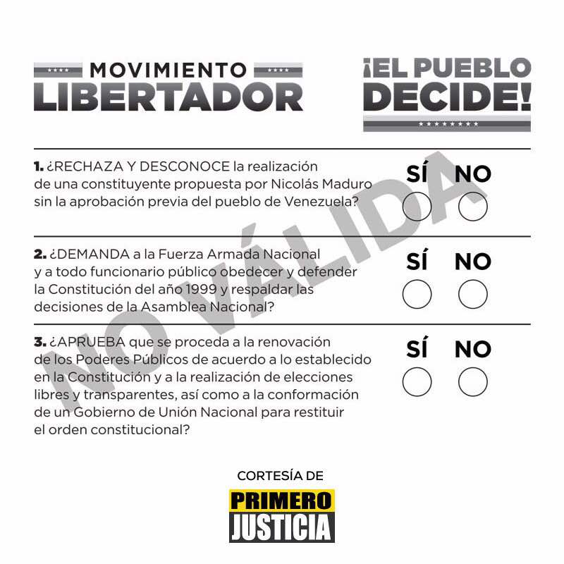 ObvioCapriles_'s tweet photo. Así será la papeleta de votación para el plebiscito popular
https://t.co/vbRT6Tioh8 https://t.co/AoWQMkhox7