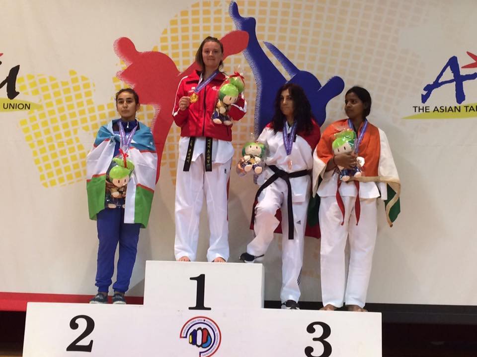 Amy Truesdale Asian para Taekwondo champion Stoke UTA