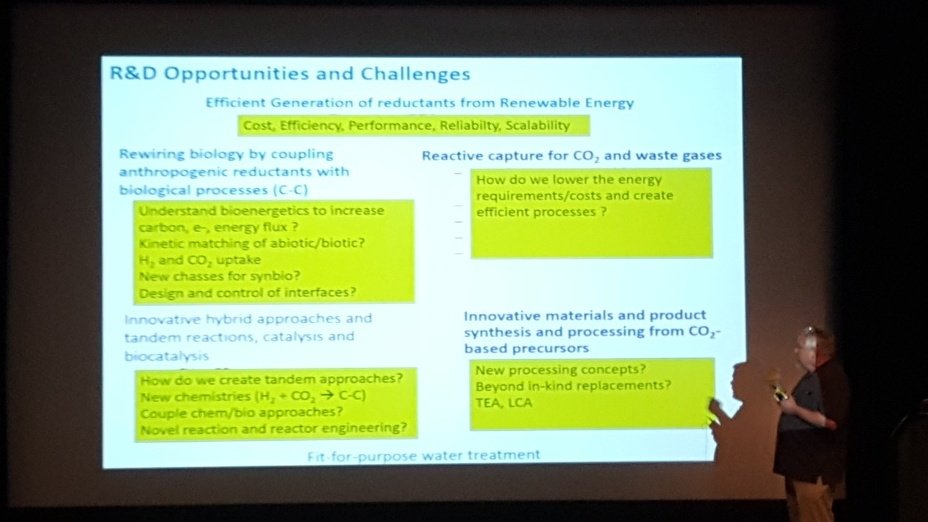 TheCarbonSink's tweet photo. Helpful understanding of the R&D needed to make solar fuels viable from Dr Tumas of @NREL @SolarFuels #ISF2 https://t.co/HO3fGwNyyR