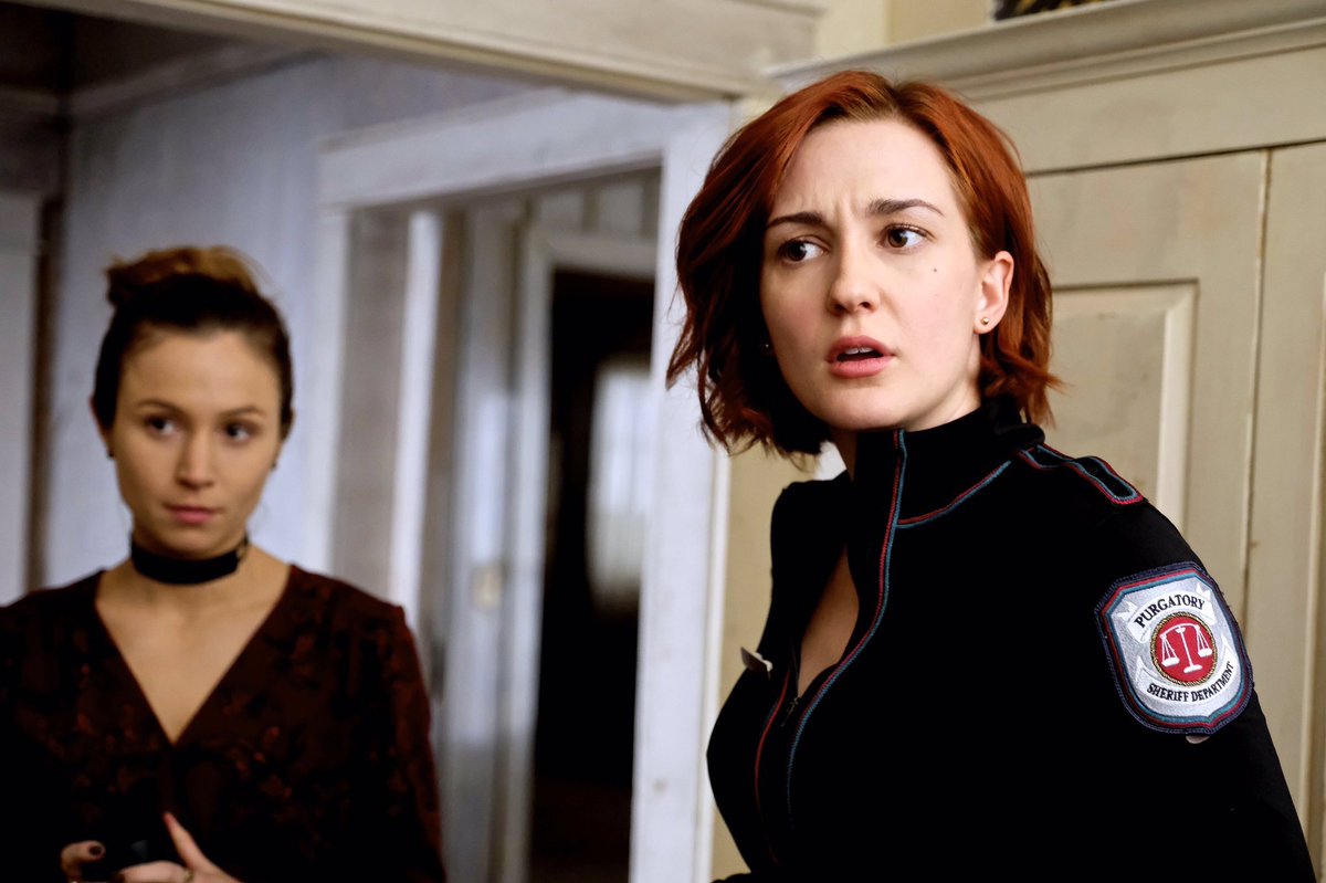 emtothea's tweet photo. You know, I'm just going to put the rest of next week's episodic photos here. For safety. #WynonnaEarp #WayHaught https://t.co/4PTWVwfagA