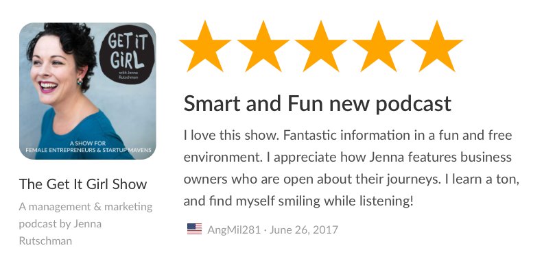 Appreciate the love and the shout out! #ladypreneur #podcast #womeninbusiness