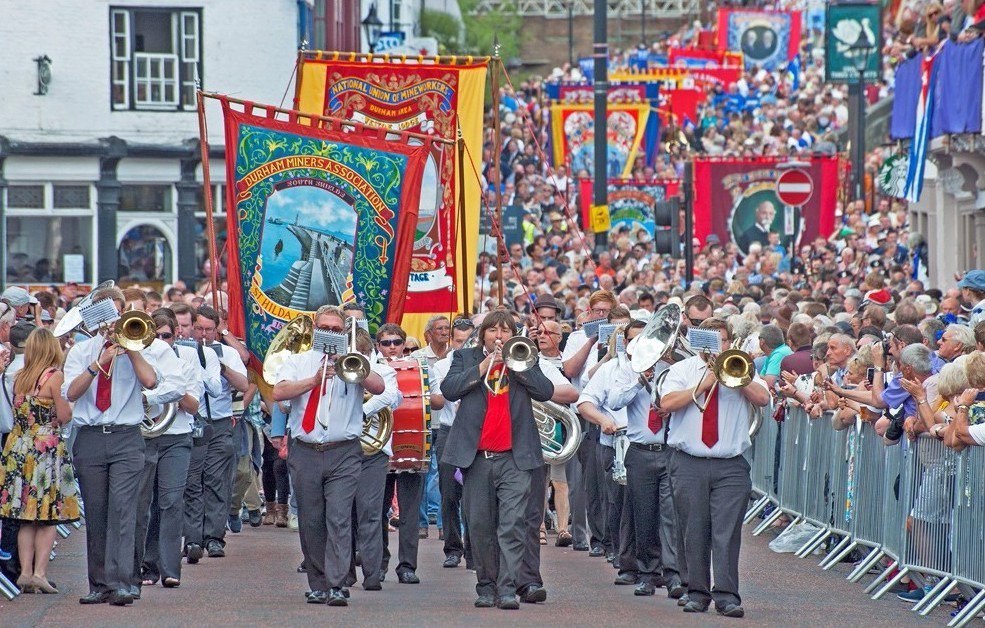 jeremycorbyn's tweet photo. I was honoured to speak at the #DurhamMinersGala today.  A wonderful day &amp; celebration of our labour movement values https://t.co/WUQvO4YxsQ https://t.co/9fqR2u5z80