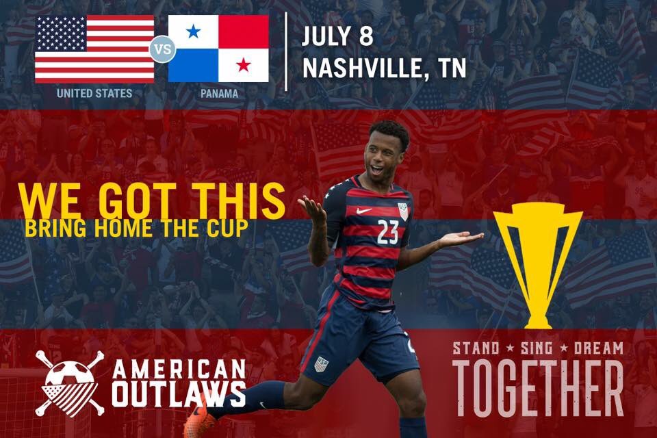 AOSaratoga's tweet photo. MATCH DAY!!!!
@BaileysSaratoga 4:00pm
Raffles, giveaways and scarfs are available for purchase!!! #GoldCup17 #USMNT #AONation #USAvPAN https://t.co/qBCte2hlY3