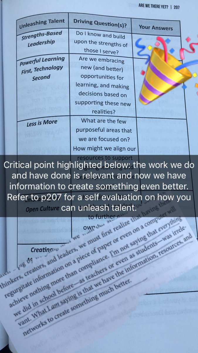 natalia_walchli's tweet photo. Summer reading #gslearning Chapt13highlights Take your awesome and bump it up #booksnaps #InnovatorsMindset #gulliverreads https://t.co/aEDpQrMz3q