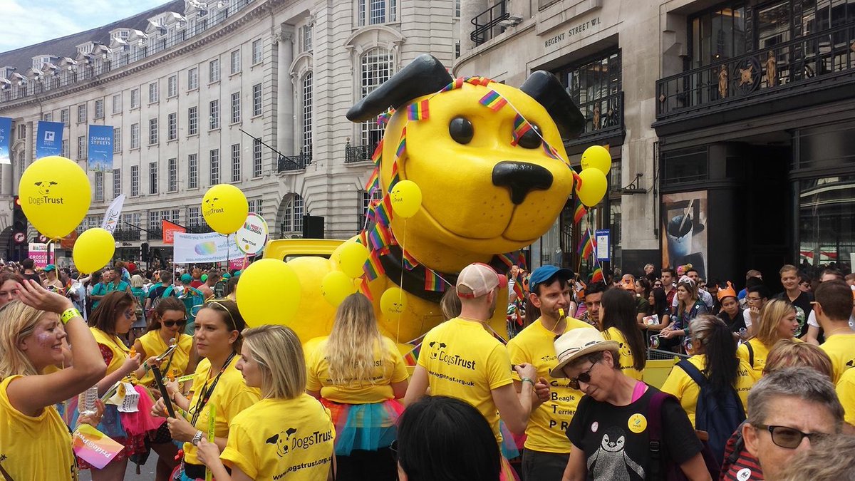 Thanks for having us <a href="/LondonLGBTPride/">➡️ @PrideInLondon 🏳️‍🌈</a> 🐶 #lovewins #Pride2017