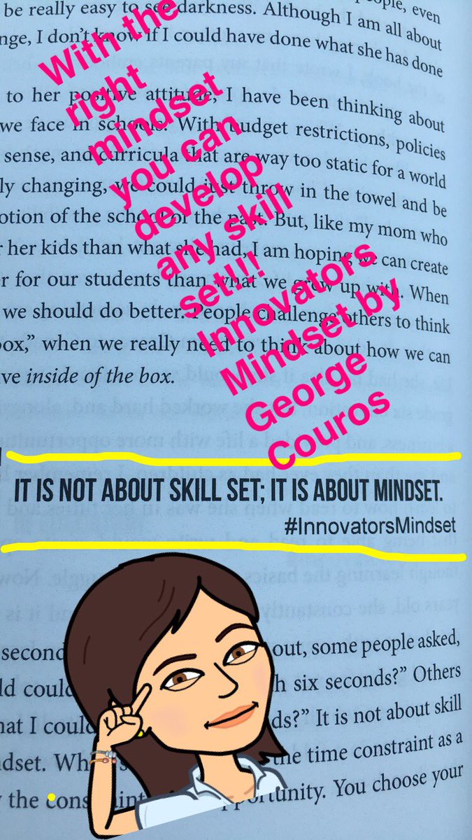 natalia_walchli's tweet photo. Summer reading #gslearning Chapt14 highlights Change your mindset, develop the skill set 👍🏻#booksnaps #InnovatorsMindset #gulliverreads https://t.co/D2Pk07J5lo