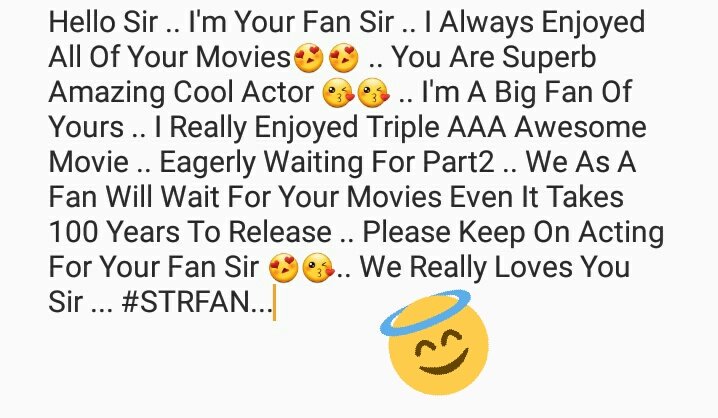 CrystalzRasi's tweet photo. @iam_str 
Hope You Will Read Sir.. I Wish To Call You Anna Your True Fan 😇😇 .We Always And Always Supports You We WONT Give Up On You !!! https://t.co/LAN3me7ujx