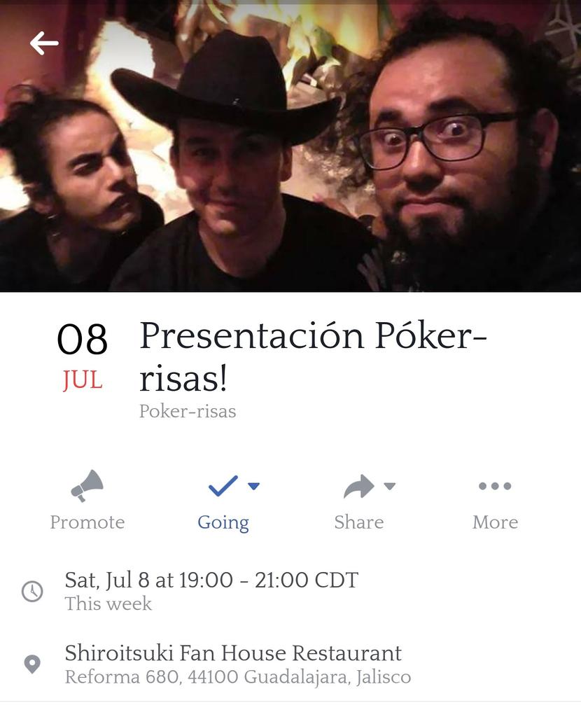 Poker_Risas's tweet photo. Hola a todos! Hoy presentamos nuestro colectivo de comedia en el café shiroitsuki Entrada libre! #standupcomedy #standoperos #consumestandup https://t.co/AD4Hb44vam
