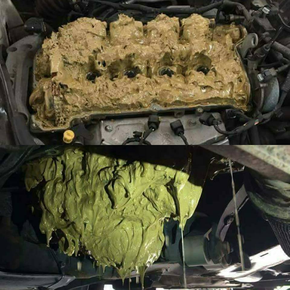 Guess what this owner put in his/her car. (hint: it's not oil)