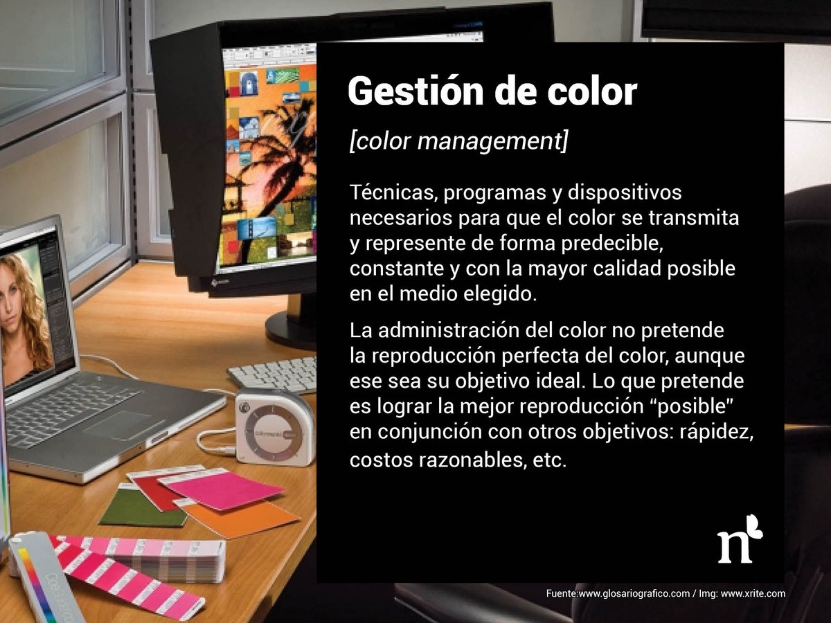 natdsgn's tweet photo. Hoy vamos a hablar de gestión de color. ¡Qué tema complejo! 

#glosario #design #diseñográfico #gestióndecolor #impresión #printing https://t.co/exSgPV09xF