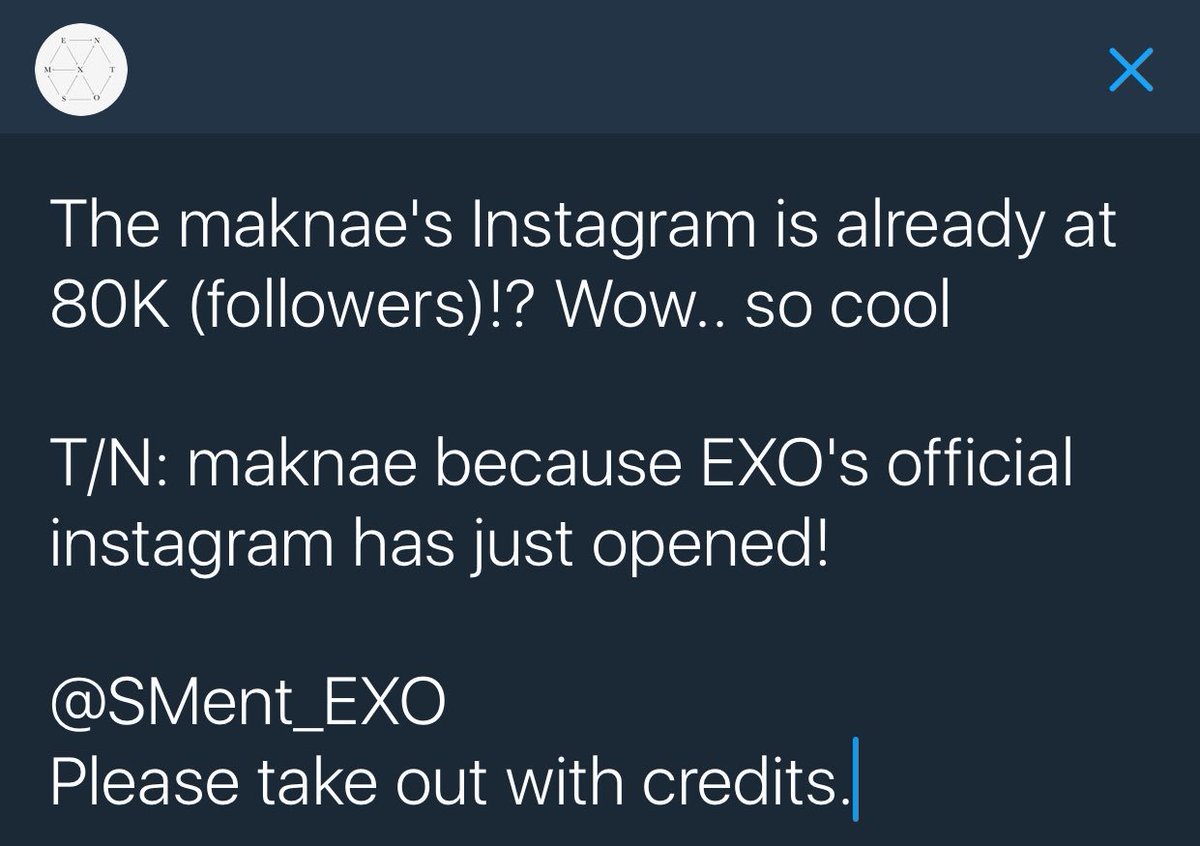 SMent_EXO's tweet photo. [TRANS] 170708 #EXO Baekhyun commented on weareone.exo Instagram Post 
https://t.co/BEjyu39yvS https://t.co/0RPAefGy9I