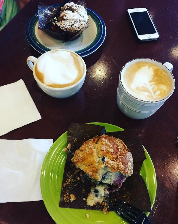 Happy National Blueberry Day! This blueberry muffin from Back Porch Bakery looks pretty good right now... (@papercrft_girl on Instagram)