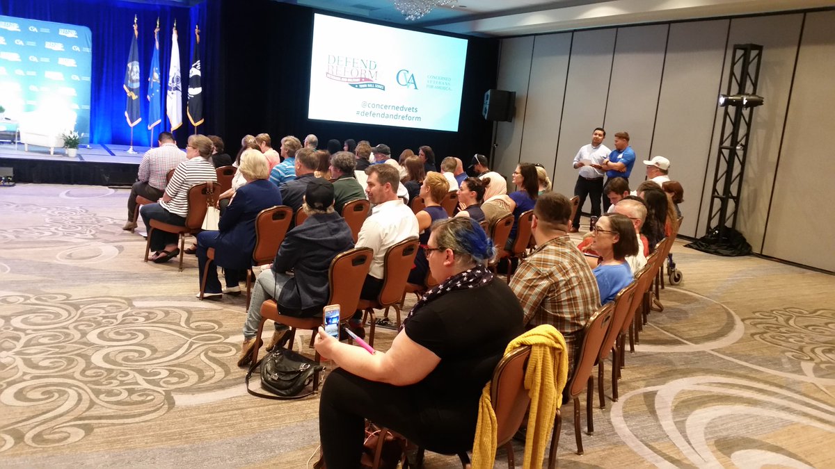 KPRC2RoseAnn's tweet photo. Crows gather for Sen. Ted Cruz in Houston for Defend &amp; Reform Town Hall- reform for vet. healthcare @ConcernedVets #DefendandReform @KPRC2 https://t.co/5Hwxi87ahg