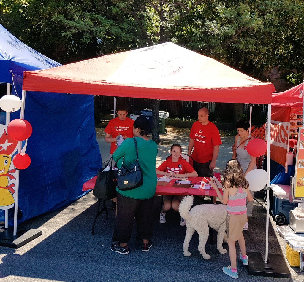 tc_shaun's tweet photo. #LiberalBooth this afternoon @ #TDSalsaonStClair @Carolyn_Bennett @viraniarif @JulieDzerowicz @cafreeland #positivepolitics #Toronto https://t.co/rdqCUzPsMh