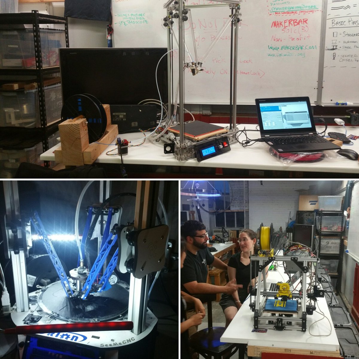 TMakerbar's tweet photo. So much fun, sharing your idea's and interests with like minded people. #3dprinting #makerbar #adultfun https://t.co/A7HEVkyaaS