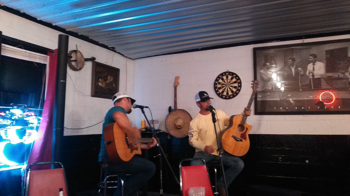 Me and Matt playing last night at Georgia Grill