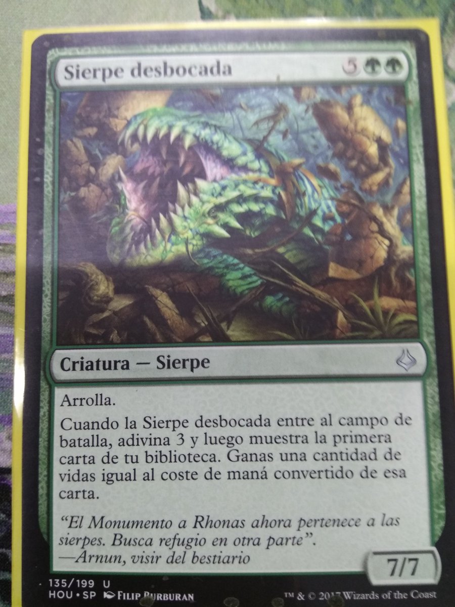 LosVengaTorpes's tweet photo. Mi mazo obviamente tiene uno de estos.
Sobra decir que he ganado gracias a la habilidad, que sea 7/7 trample es irrelevante 😅😄😅 #SCRY3 https://t.co/kAhweOGQBS
