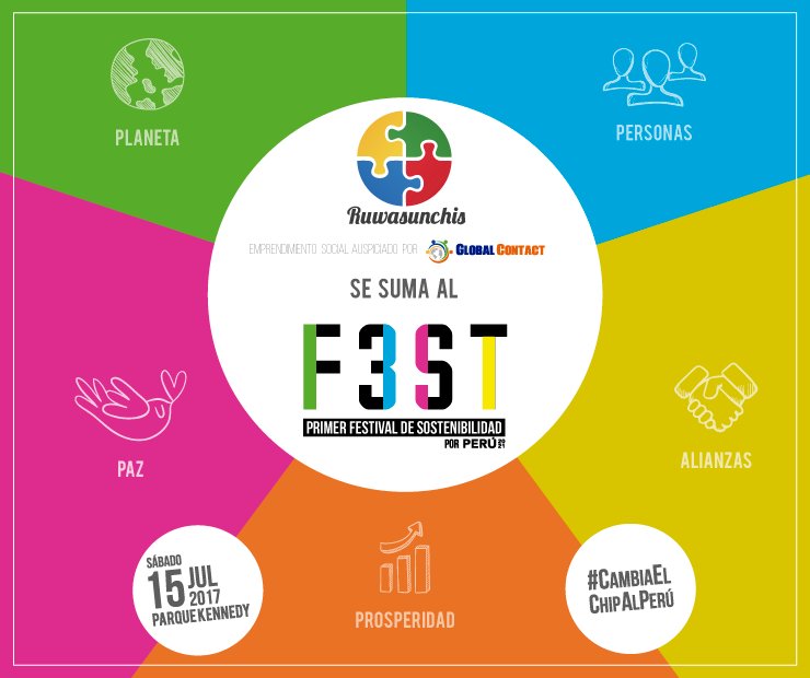 GCjuntaT's tweet photo. https://t.co/h9K2u9jW35 en el #F3ST este 15/7 en el Parque Kennedy, auspiciando al emprendimiento social Ruwasunchis!https://t.co/iaMlBEj5OI https://t.co/aTQNr2Hqdl