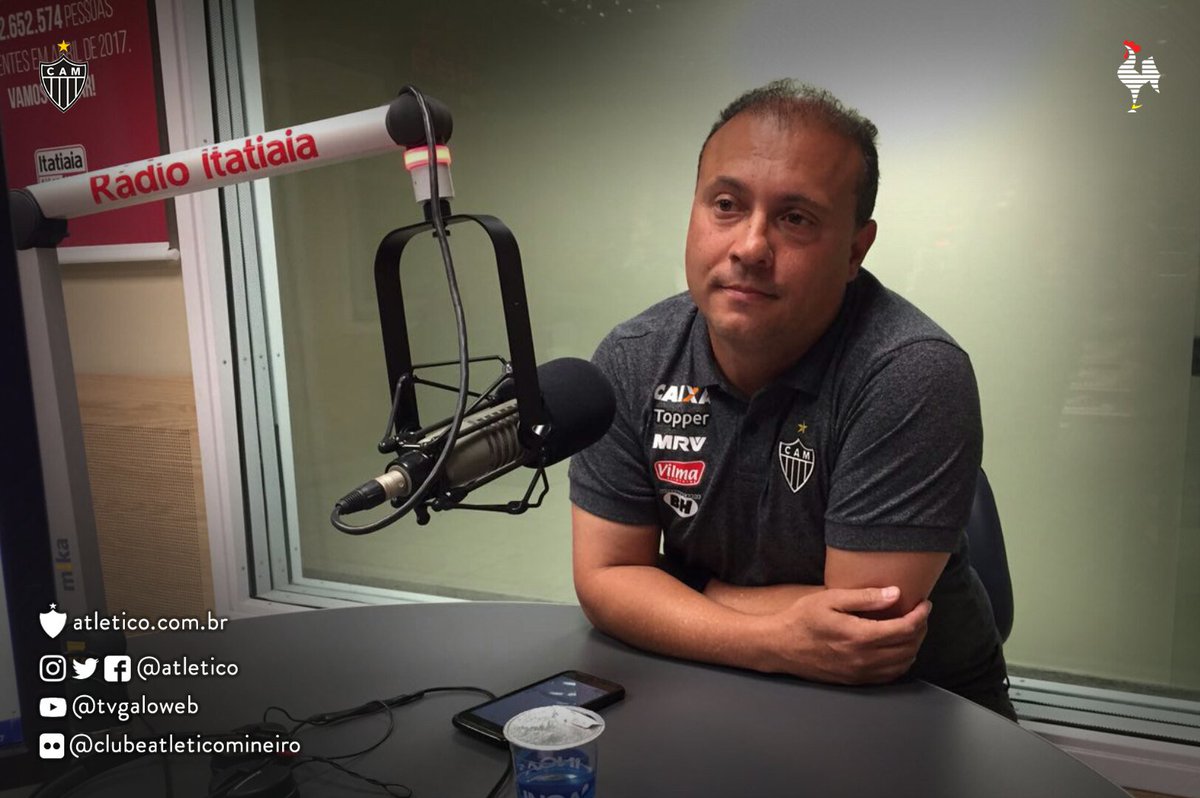 Atletico's tweet photo. O técnico da equipe B do Atlético, @caiozanardi, participou do programa Bastidores, da @radioitatiaia. Vamos, #Galo! https://t.co/9oLM6ey5kb