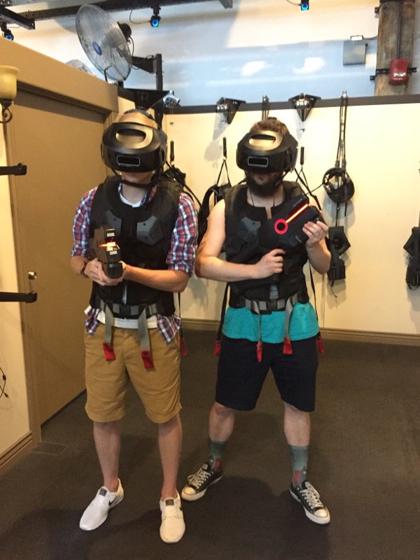 JoshCawston's tweet photo. Busting makes me feel good! Took my little brother on the #Ghostbusters #VR #VoidExperience at @TheRecRoomCa https://t.co/Mn4kycrfXx