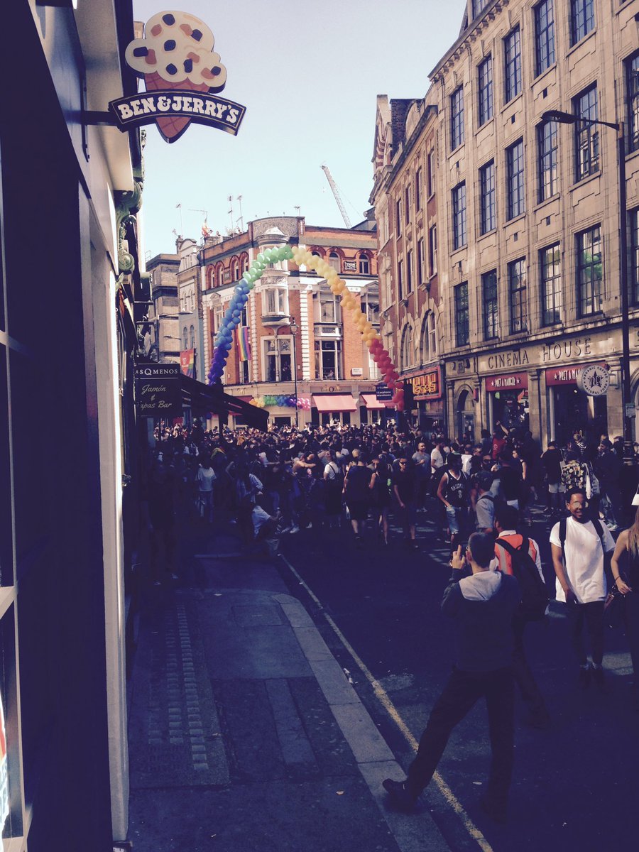 Chris_Sherriff's tweet photo. Already looking forward to next years P-R-I-D-E festival. Thank you London for consuming lots of free rainbow sprinkles! #londonpride2017 https://t.co/AqcVaQnnQf