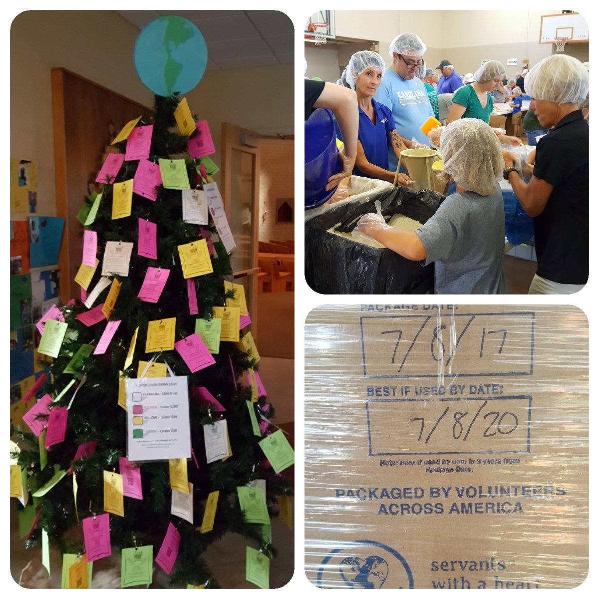 DeaconDaren's tweet photo. Month long #WorldHungerDrive @stmatthewnc fueled by 341,280 meals at Meal Packing Event!!! #FeedMySheep Thx 2 @servantswaheart https://t.co/0w4DEnOywy
