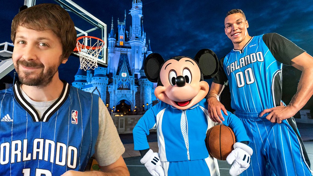 maxwellglick's tweet photo. Disney logo is coming to @OrlandoMagic jerseys! I need a new one! I talk about it in my new video! https://t.co/4EYTTV2xdh #ConnectedbyMagic https://t.co/YHeSz7Ha57