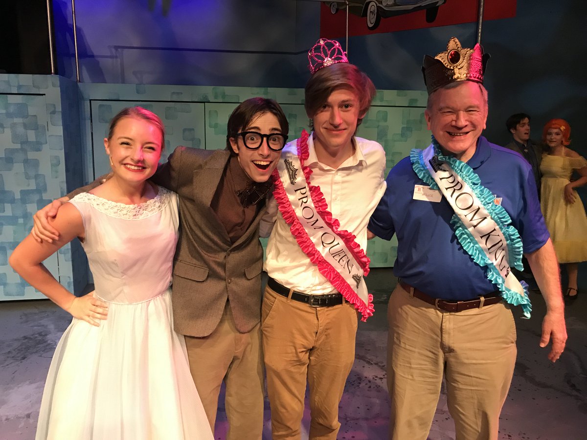 bfriars's tweet photo. Shout out to last night's Rydell High Prom King Chuck Witmer & Prom Queen John Marciniak! #GreaseBT is selling fast! https://t.co/8cBz8fXe7u https://t.co/AzUC1pkJc0