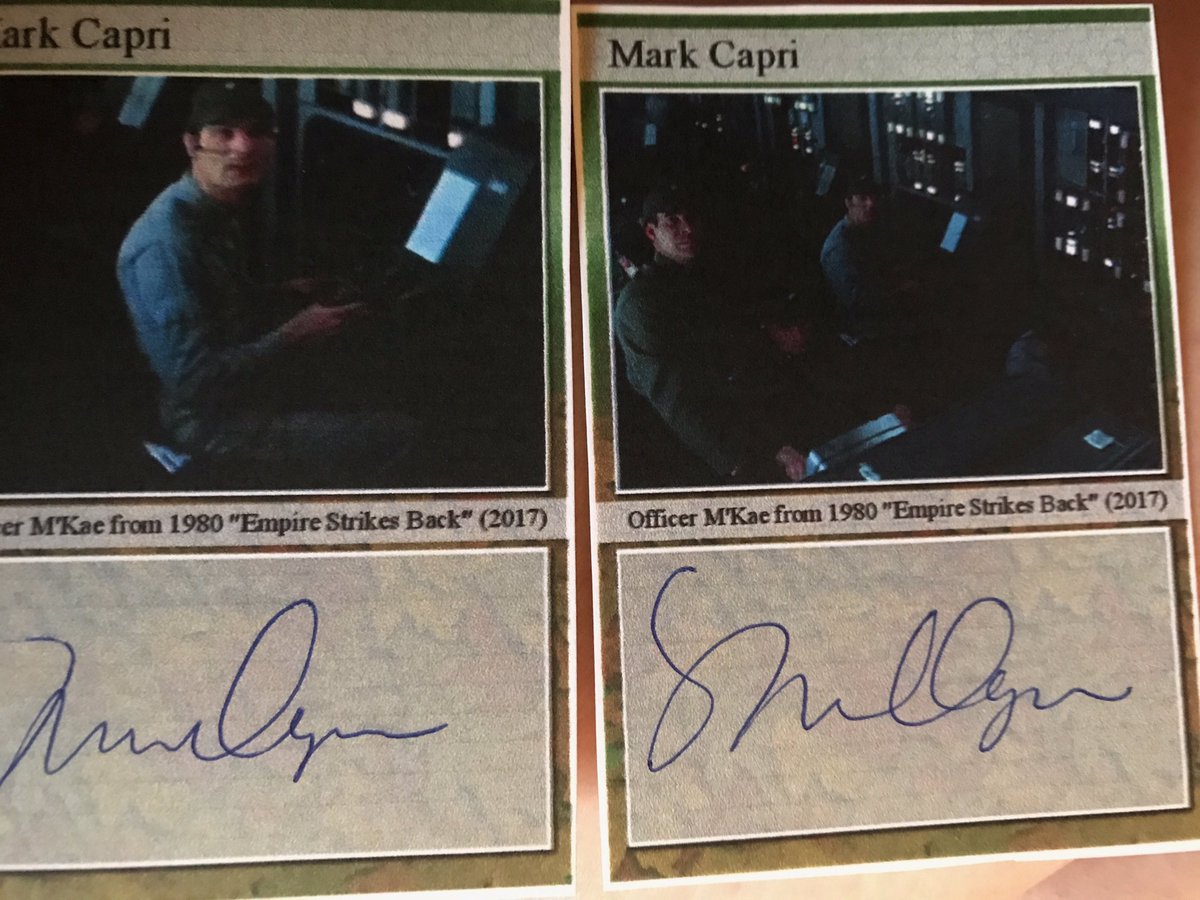 911baseballguy's tweet photo. Thanks to #MarkCapri for the awesome @starwars #TTM signatures!! https://t.co/m2Mweg9Qc3
