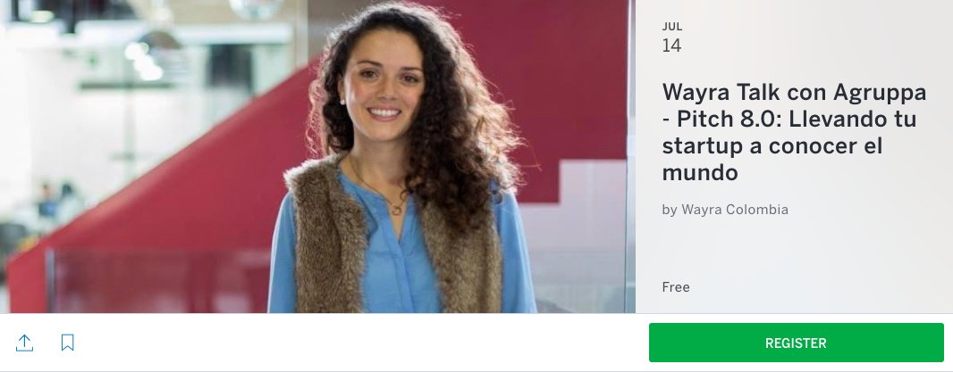 ThePappCorn's tweet photo. Este viernes 14 de julio Carolina Medina de @Agruppa estará en #WayraTalk Inscríbete aquí: https://t.co/VLAHOVR5P9 @WayraCo #PartnerPappCorn https://t.co/sxXerGvqv7