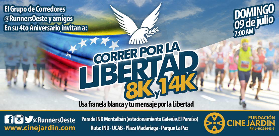 UrbMontalban's tweet photo. #Dom09 #CorrerPorLaLibertad 8K-14K Parada del IND - 7:00 AM. Usa franela blanca. @Caricuaoactivo https://t.co/ULgHsMNUK7 https://t.co/NPP8BSvb9J