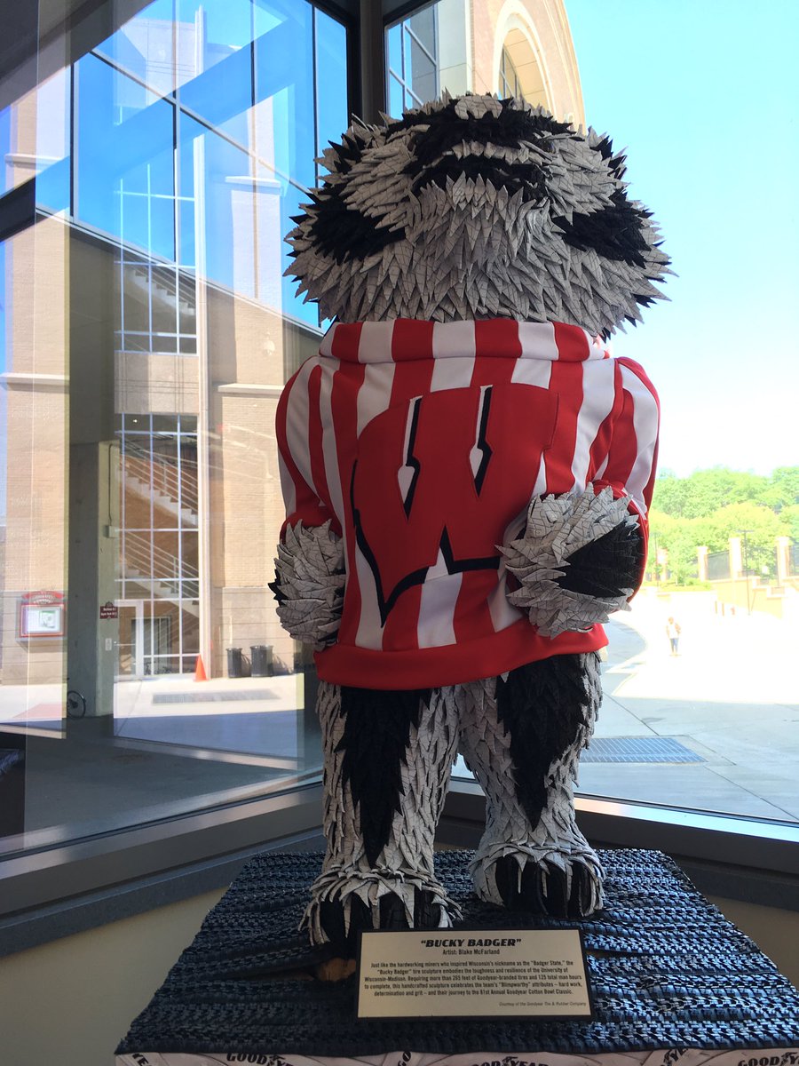 elroyb11122's tweet photo. Say hi to #buckeythebadger at Camp Randall! https://t.co/HVRuwFldpZ