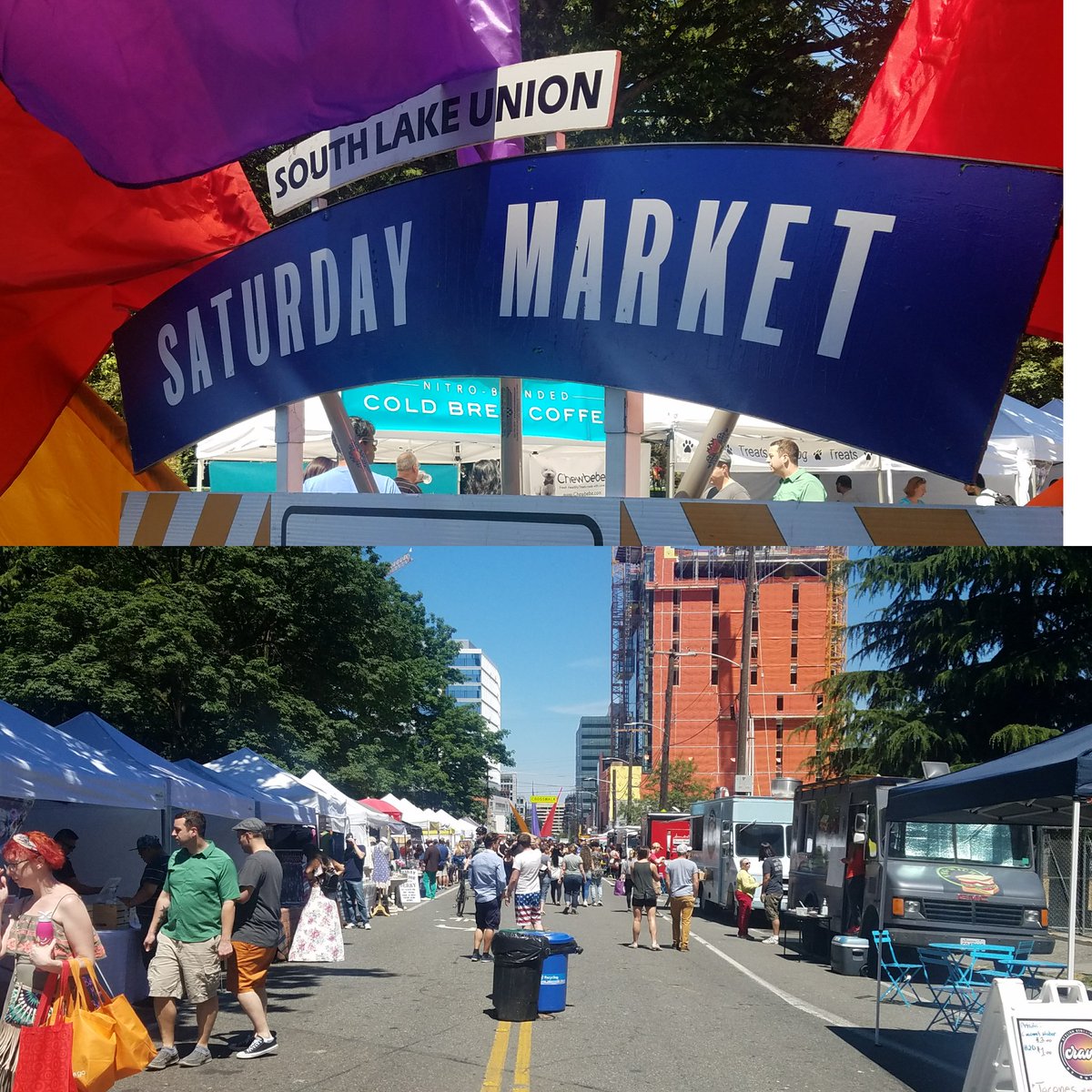 Come kick it with us down at #dennypark for the #slusaturdaymarket! #beatsandeats by the amazing #djpablo of #inthegrooveevents!!