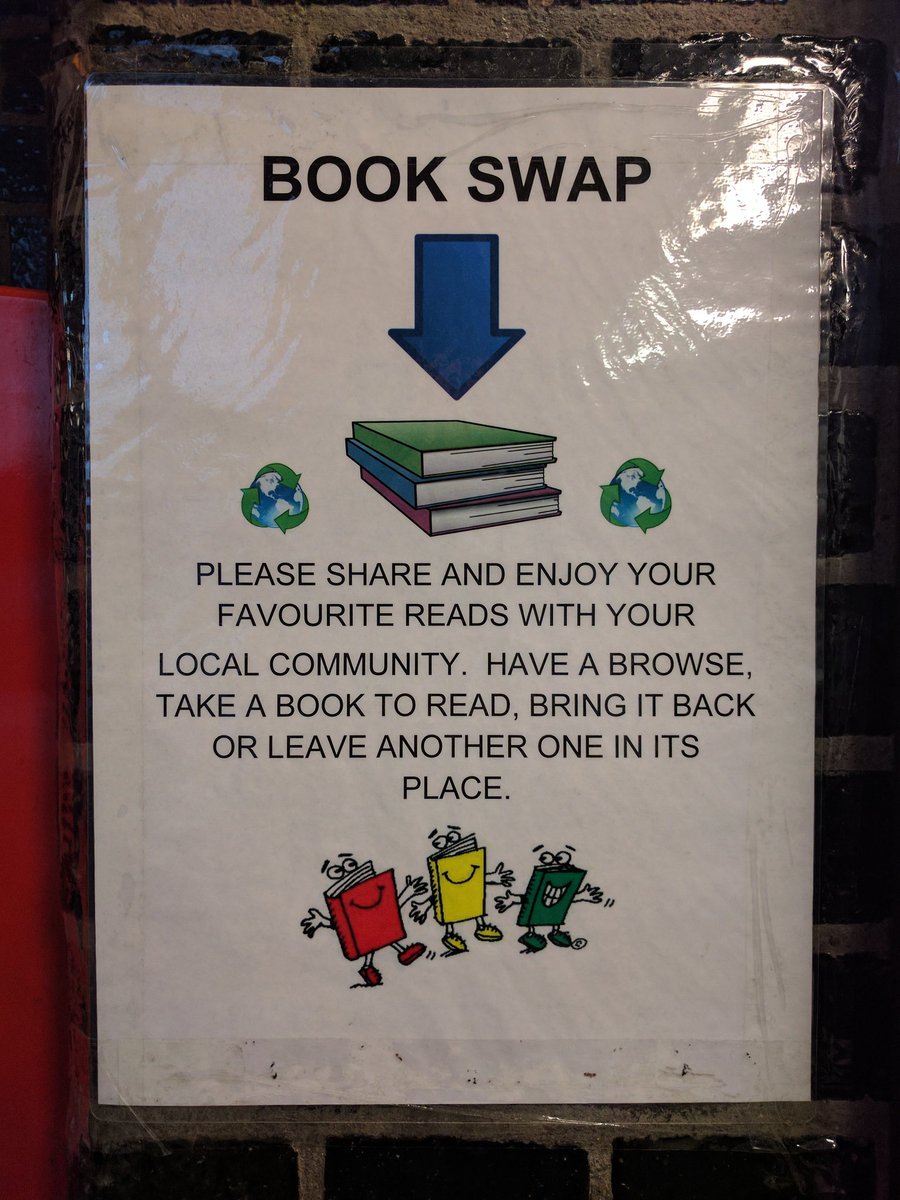 BooksforLondon's tweet photo. Here's another amazing book swap at Chiswick Park station! https://t.co/xLhXpi0JS6