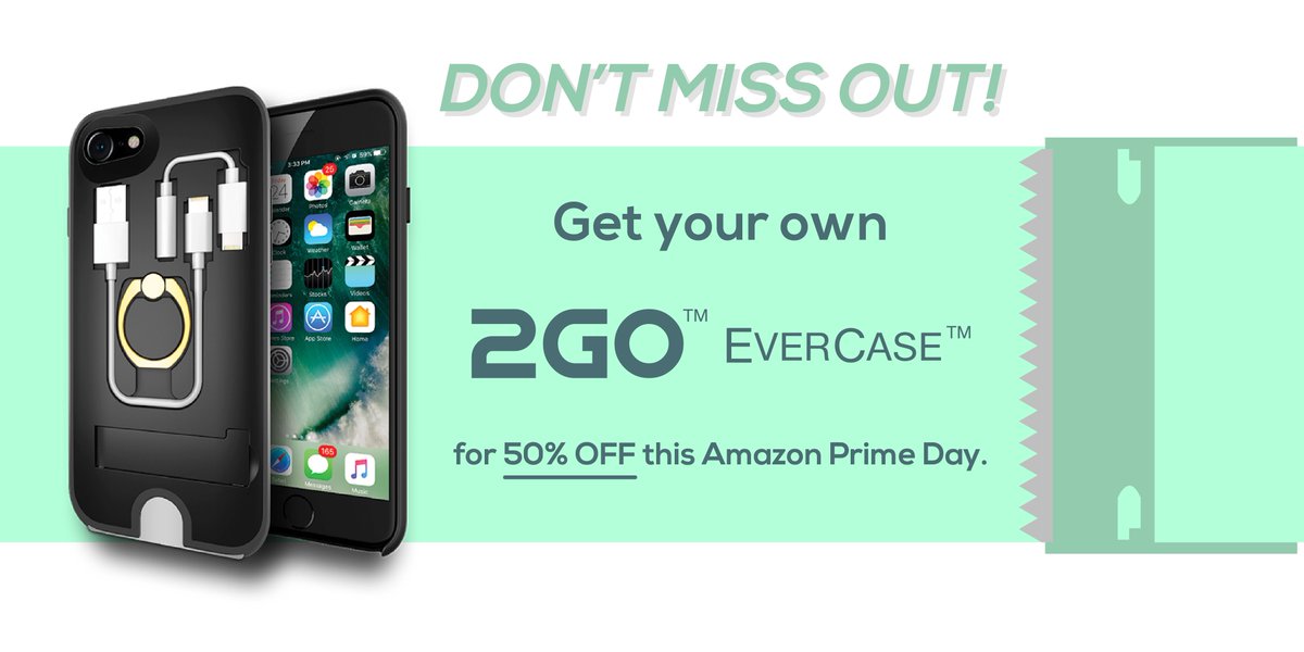 2goevercase's tweet photo. #PrimeDay starts 8/10 @ 6PM PST through 8/11. Get 50% OFF on your very own #EverCase™! https://t.co/lzyqg70jPa https://t.co/q8E1rv727J