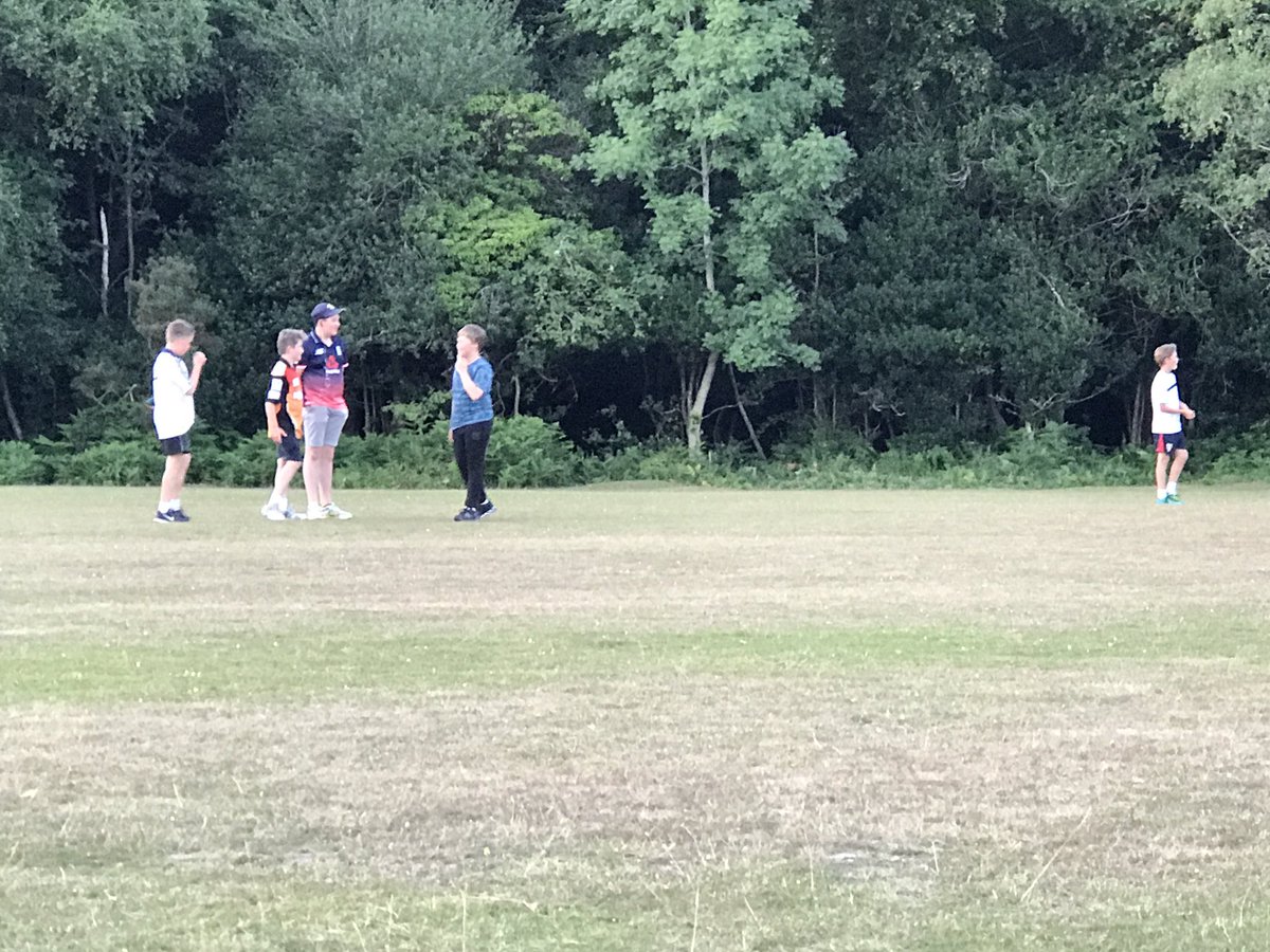 Post match football game.